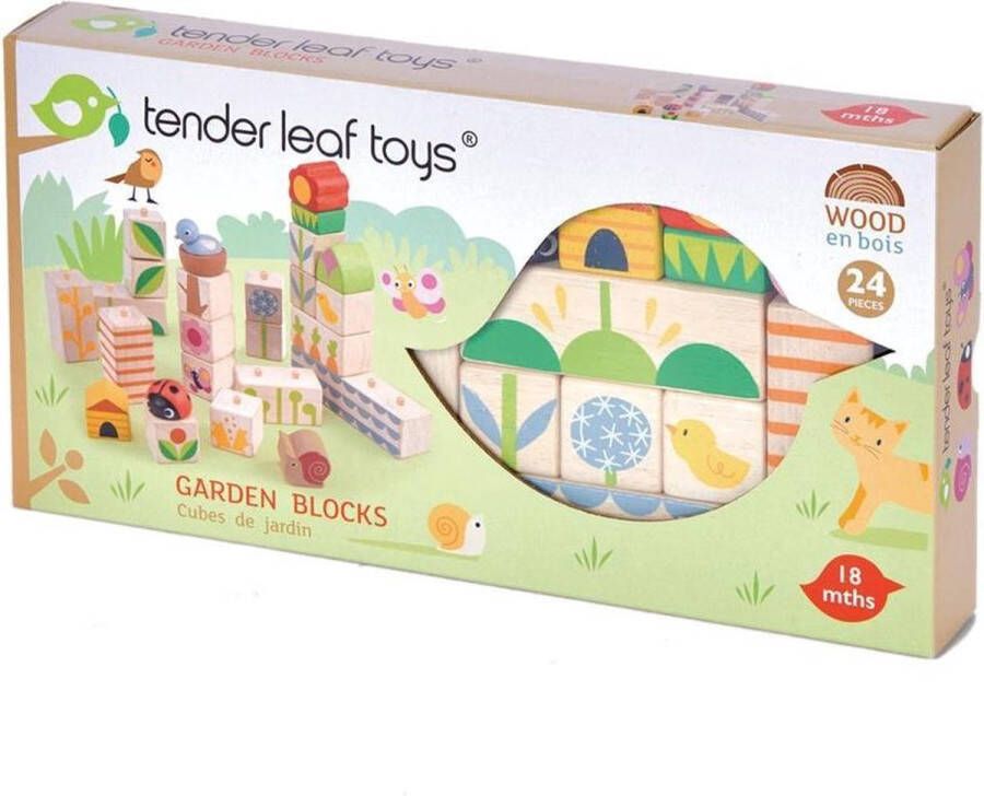 Tenderleaftoys Tender Leaf Toys Blokken Tuin Hout Junior 12 X 3 X 3 6 Cm