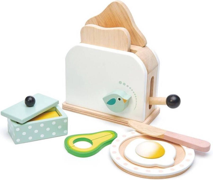 Tenderleaftoys Tender Leaf Toys Houten Ontbijtset met Broodrooster Toaster Set