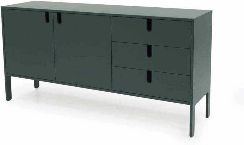 Tenzo dressoir Uno groen 86x171x46 cm Leen Bakker