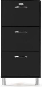 Tenzo Schoenenkast Malibu 3-Deurs B58 X D24 X H121 Zwart