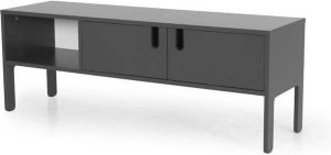 Tenzo tv-meubel Uno 2-deurs grijs 50x137x40 cm Leen Bakker