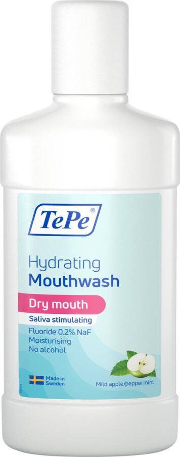 Tepe Hydraterende Mondspoeling voor droge mond Mild apple peppermint – 500 ml
