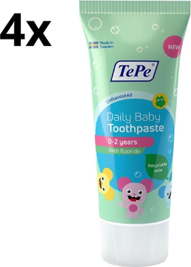 Tepe Daily Baby Tandpasta 4 x 50 ml Voordeelverpakking