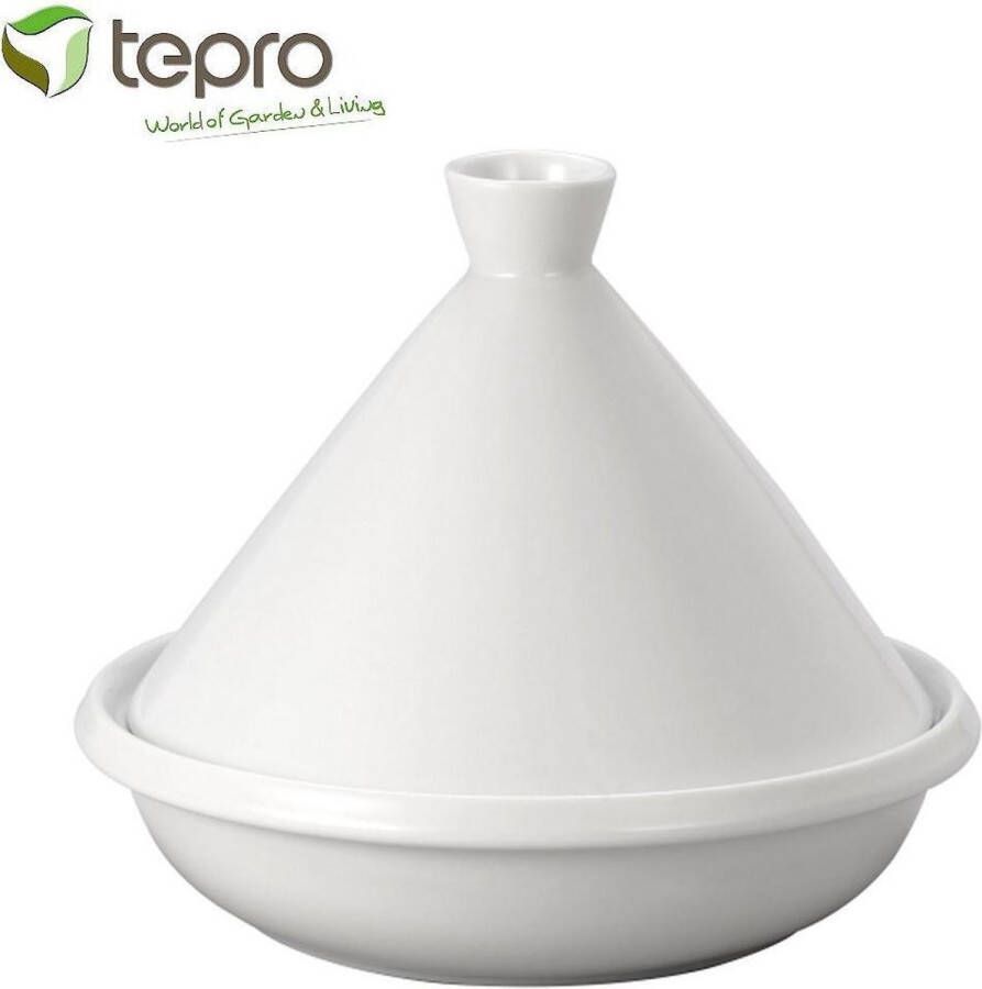 Tepro 8340 Geglazuurde Tajine Wit 35 cm