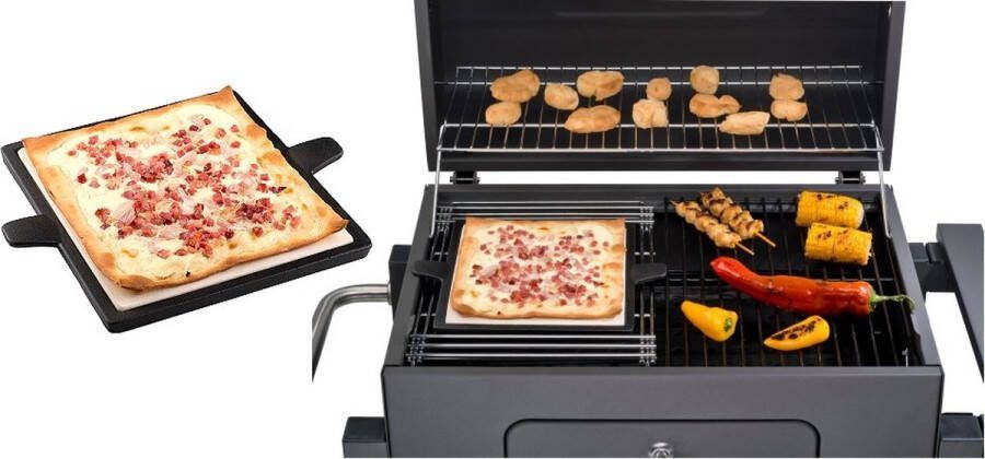 Tepro 8578 Inzet Pizzasteen voor 8570 Hoofdgrillrooster