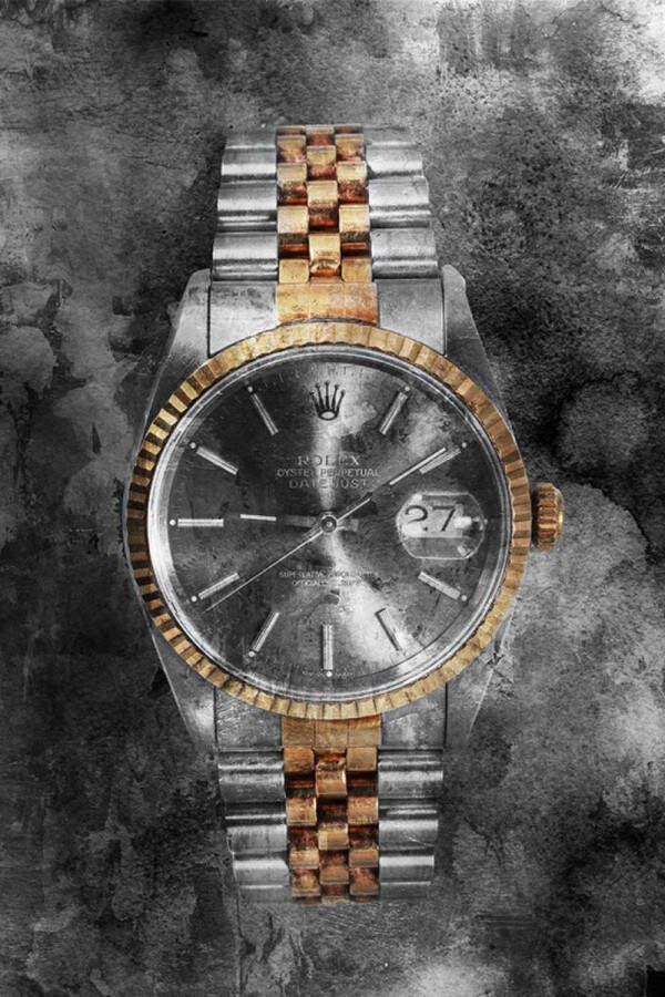 Ter Halle Glasschilderij 80x120cm Rolex watch