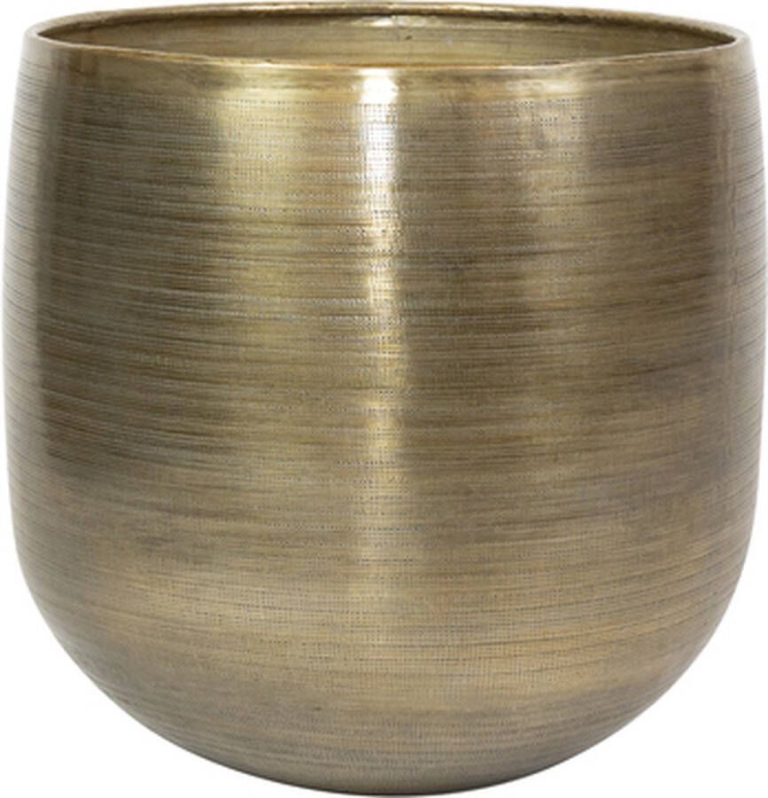 Ter Steege Bloempot Aluminium Goud D 38 cm H 35 cm