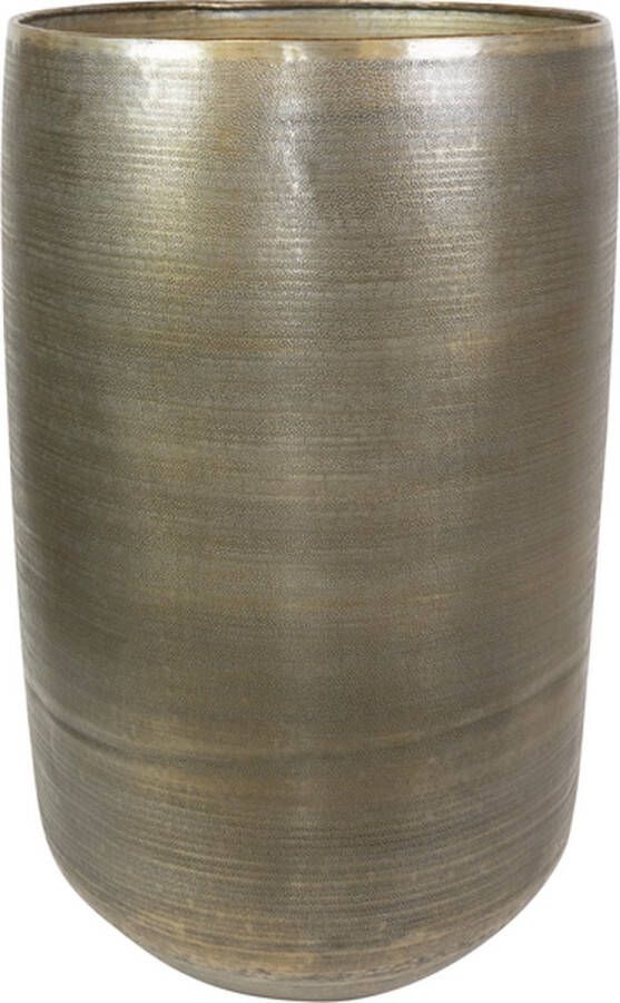 Ter Steege Bloempot Aluminium Goud D 55 cm H 89 cm