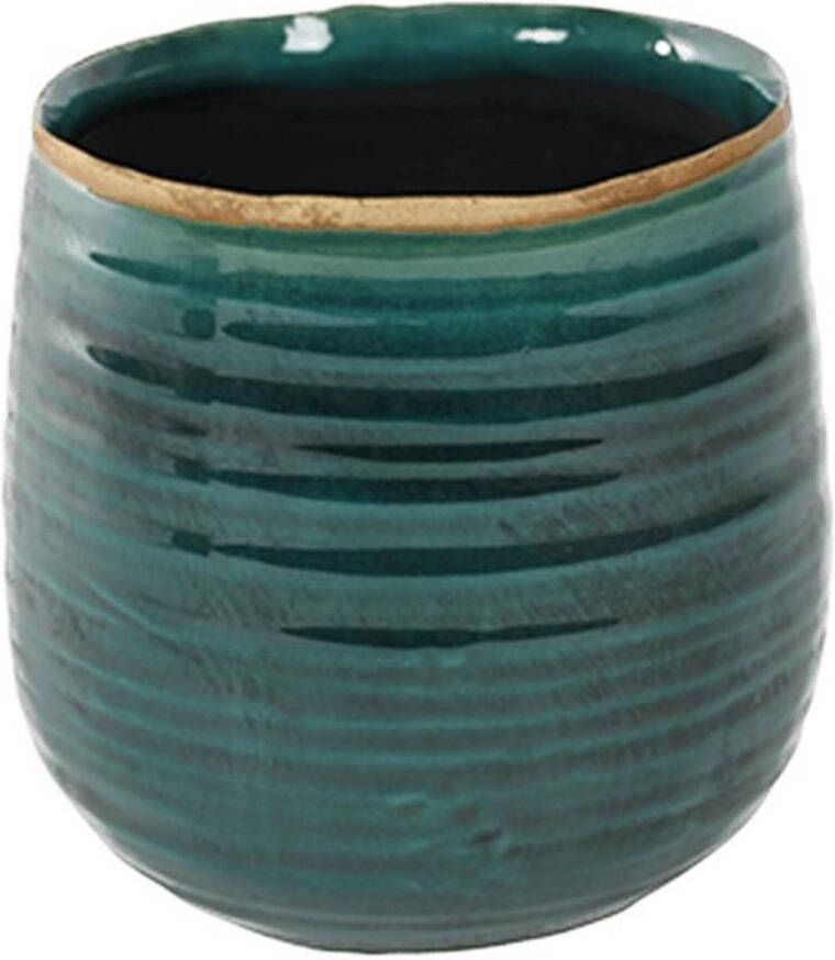 Ter Steege Pot iris turqoise bloempot binnen 15 cm
