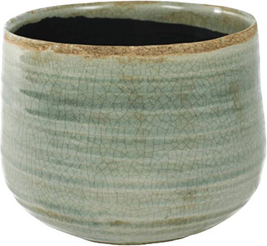 Ter Steege Bloempot Groen-Mint D 18 cm H 15 cm Opening 14.5 cm
