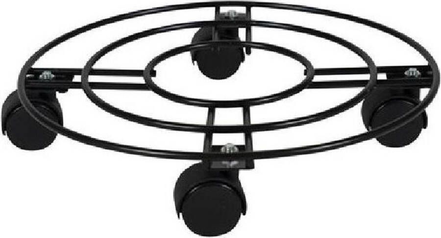 Ter Steege Bloempot trolley zwart D26 H6 50 kg