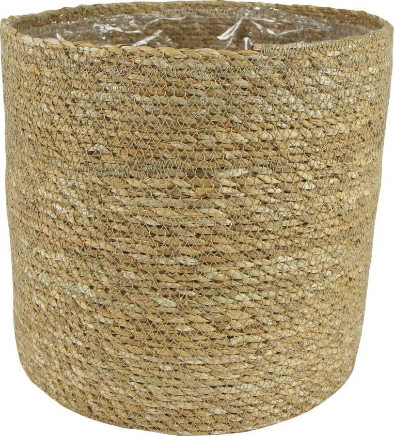 Ter Steege Plantenmand Zeegras Beige-Bruin D 28 cm H 28 cm