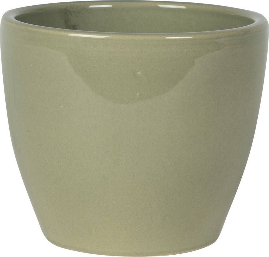 Steege Plantenpot bloempot In Een Strakke Scandinavische Look Mosgroen Dia 13 Cm En Hoogte 11 Cm Plantenpotten