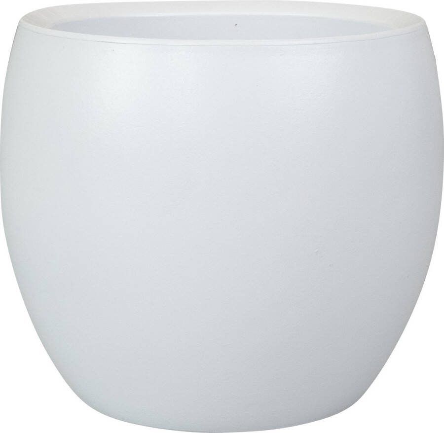 Steege Plantenpot bloempot In Een Strakke Modern Design Look Wit Dia 19 Cm En Hoogte 16 Cm Plantenpotten