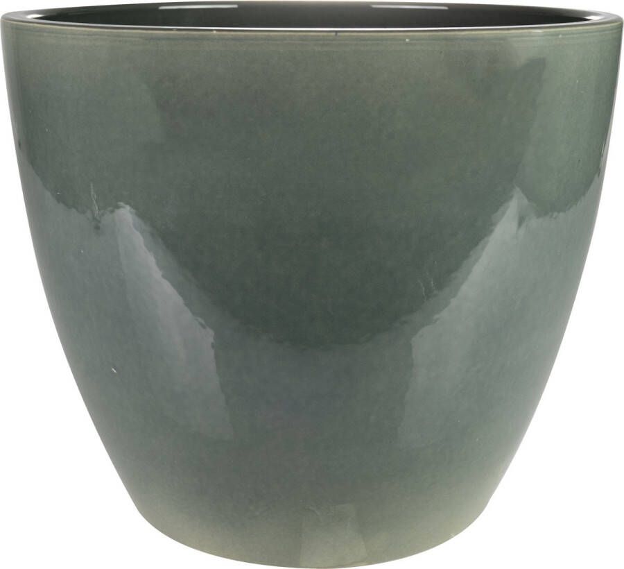 Ter Steege Plantenpot bloempot in een strakke Scandinavische look antraciet Dia 24 cm en Hoogte 22 cm Plantenpotten