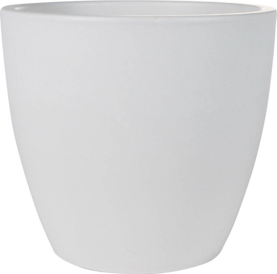 Steege Plantenpot bloempot In Een Strakke Scandinavische Look Wit Dia 20 Cm En Hoogte 19 Cm Plantenpotten