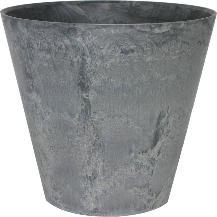 Steege Plantenpot bloempot In Een Natuursteen Look Dia 17 Cm En Hoogte 15 Cm Grijs Plantenpotten