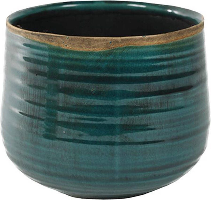 Ter Steege Bloempot Turquoise D 21 cm H 17 cm Opening 16.5 cm