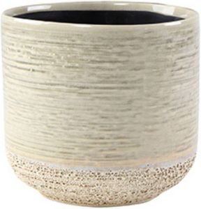 Ter Steege TS Sierpot Issa grijs Decoratieve pot 1x Ø 18 x 17 cm