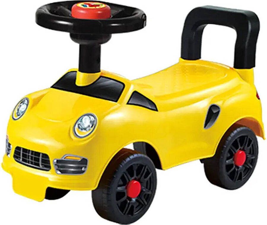 Tera Fund Kinder loopauto met toeter Geel 50CM