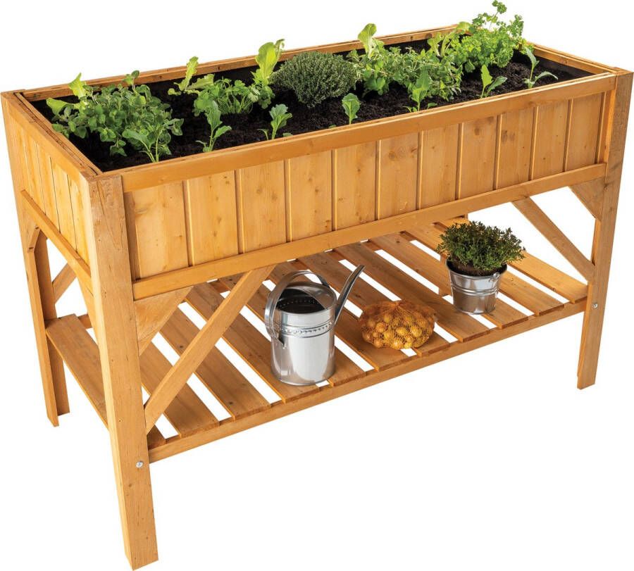 TERRA GARDEN Kweekbak op Poten Moestuinbak op Poten Kweektafel Plantentafel Moestuin Tafel 115x56x76