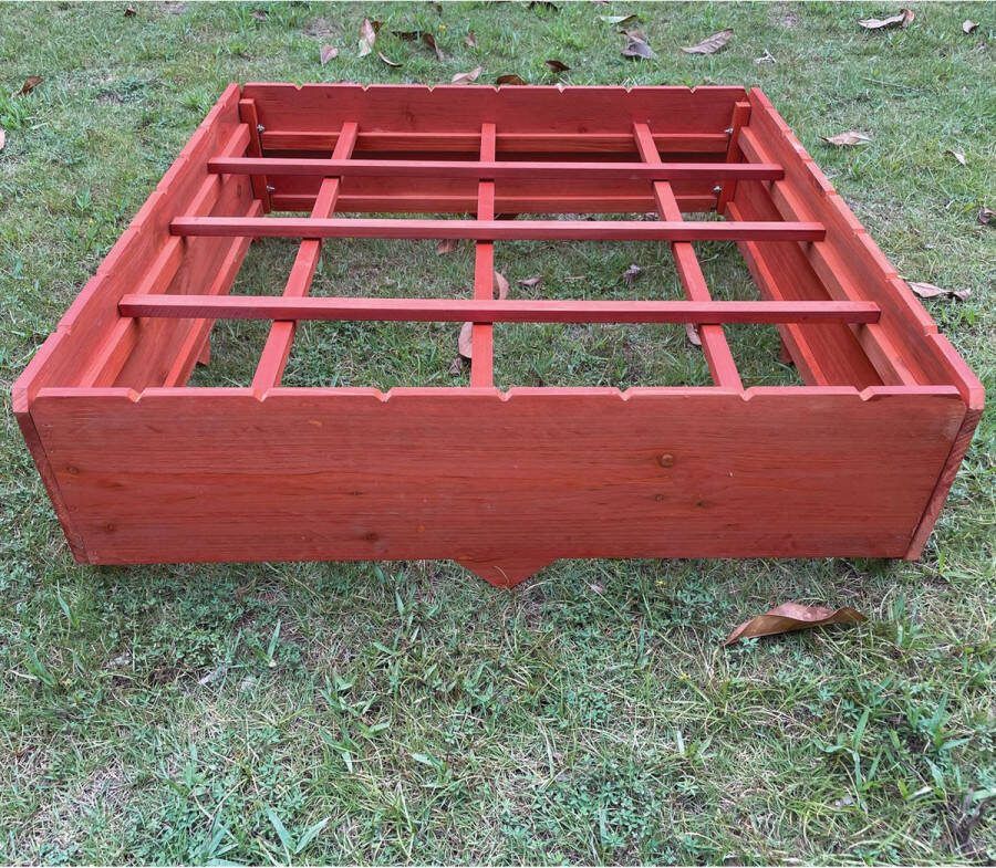 TERRA GARDEN Kweekbak Plantenbak Moestuin Minigarden Bloembak Moestuinbak 80x80x25