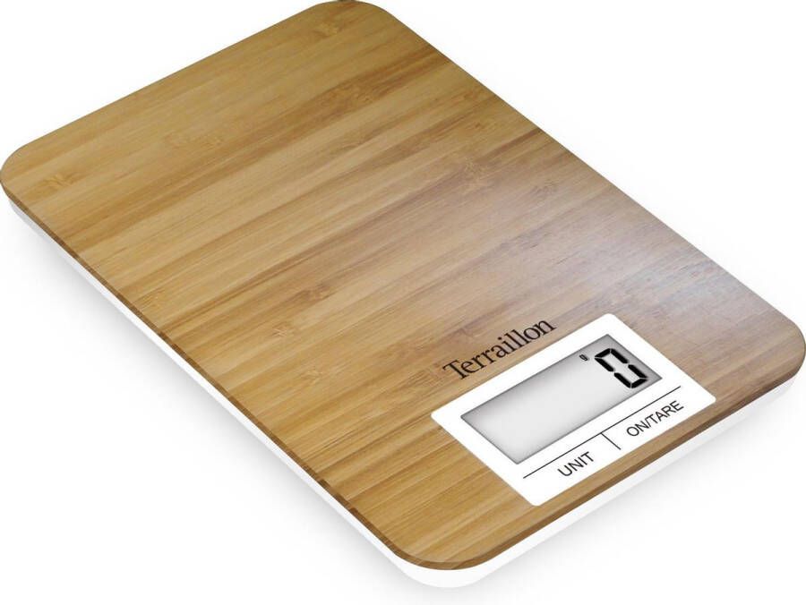 Terraillon Bamboo USB Ecologische digitale keukenweegschaal