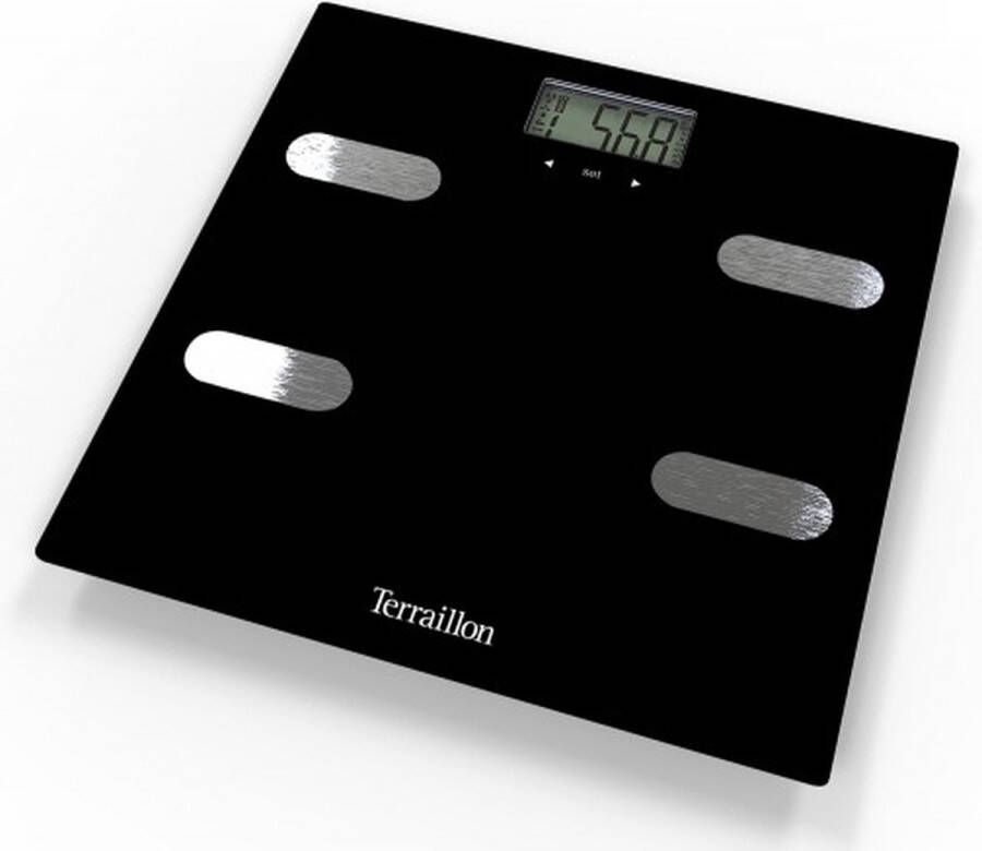 Terraillon Impedantiemeter personenweegschaal FITNESS Zwart