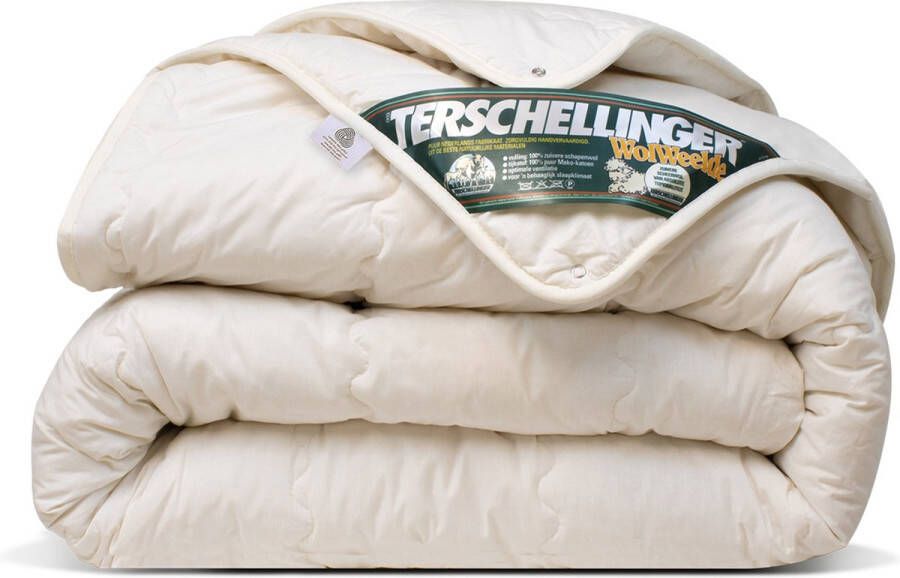 Terschellinger Wolweelde Terschellinger Luxe 4-Seizoenen 100% IWS Zuiver Scheer wollen Dekbed| Zomer én winterdekbed| All-Season 200x220cm (Extra Lang)