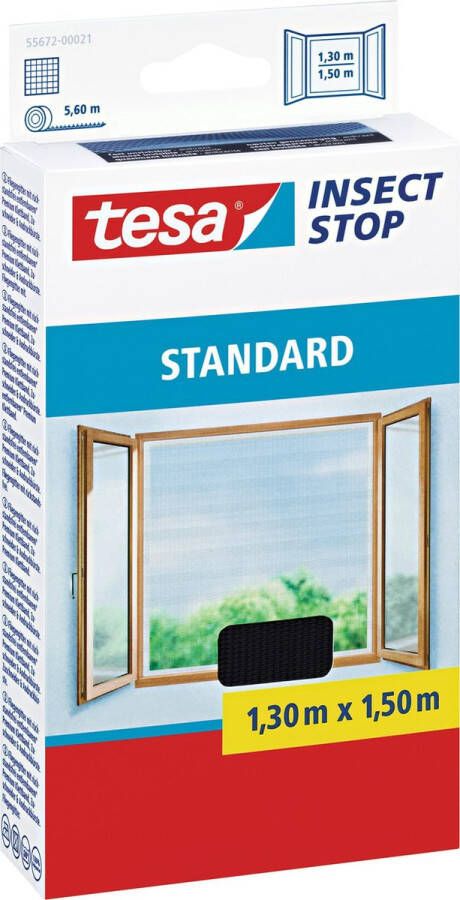 Tesa Insect Stop Standard Raamhor Zwart 1 5x1 3m