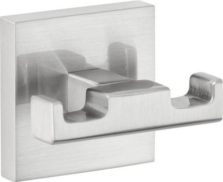 Tesa Exxclusiv Badjashaak 6x5x4.4cm zonder boren Zelfklevend Metaal roestvrij staal
