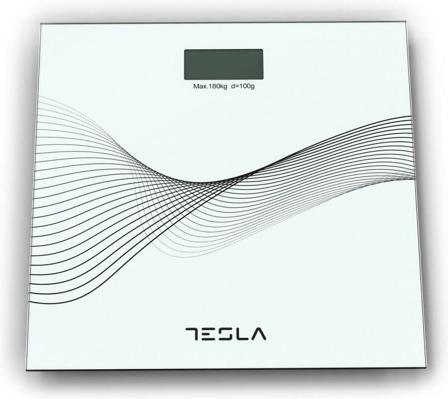 Tesla BS103W Weegschaal 3-180KG Glas