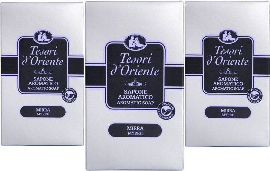 Tesori d'Oriente Mirre Zeep 3x125g Luxe Zeep Bar Handzeep