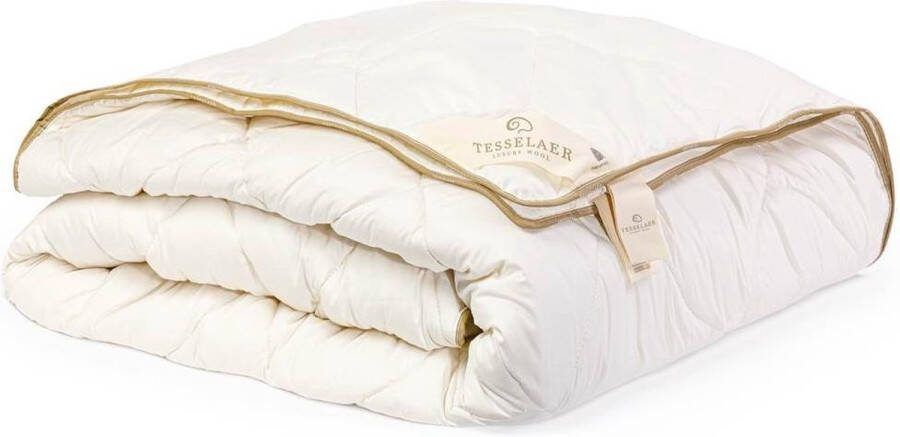 Tesselaer Wol 4-seizoenen dekbed Lits-jumeaux 260x220 cm Wit