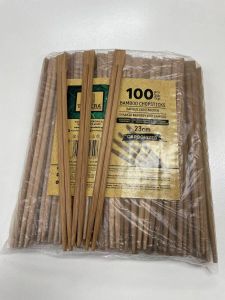 Tessera Premium gecarboniseerd Bamboe Eetstokjes Chopsticks Bulk 23cm 100 pcs
