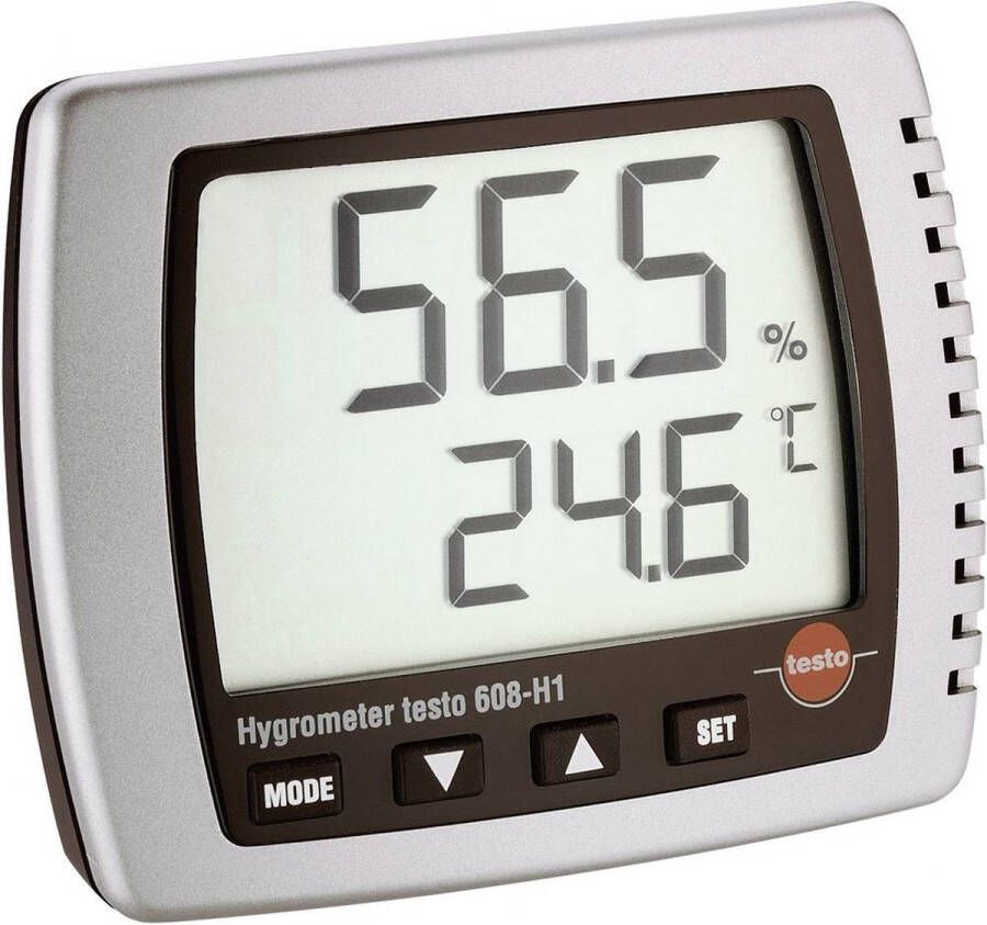 Testo 608-H1 Luchtvochtigheidsmeter (Hygrometer) 10 % Hrel 98 % Hrel Dauwpunt Schimmel Waarschuwingsweergave