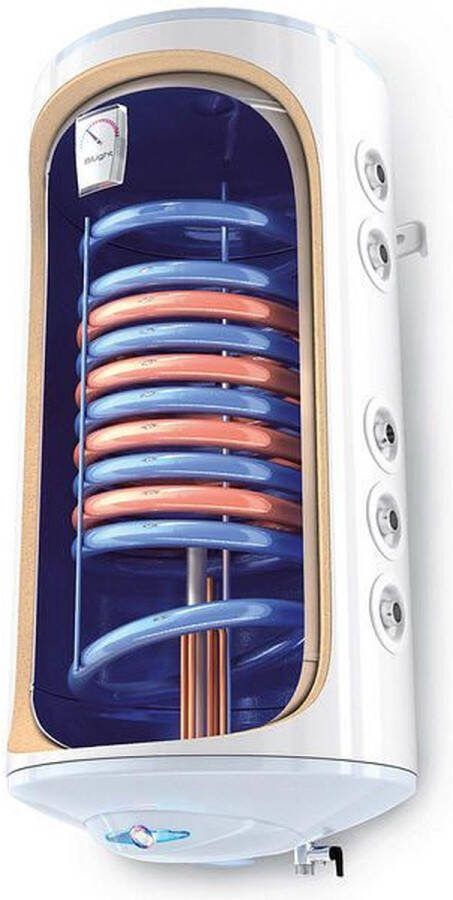 Tesy boiler met twee warmtewisselaars voor twee afzonderlijke alternatieve energiebronnen 150 liter
