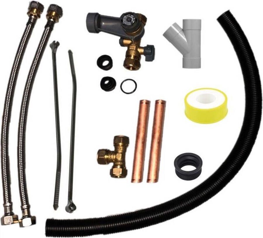 Tesy set van materialen voor installatie van keuken boilers