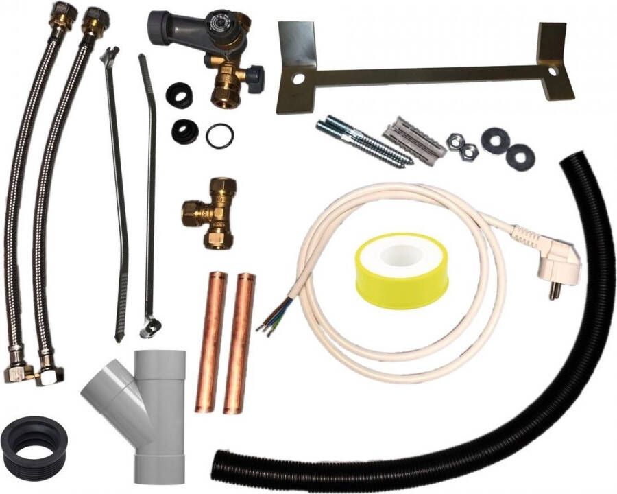 Tesy set van materialen voor installatie van verticale boilers
