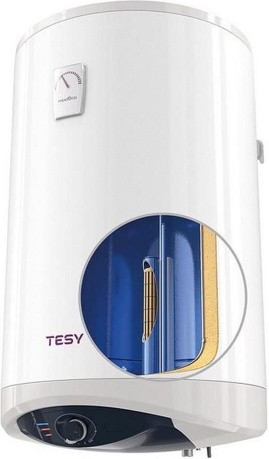 Tesy Boiler Anti-kalk met efficiente isolatie en extreem lage warmteverliezen Modeco 80 liter Energiezuinig