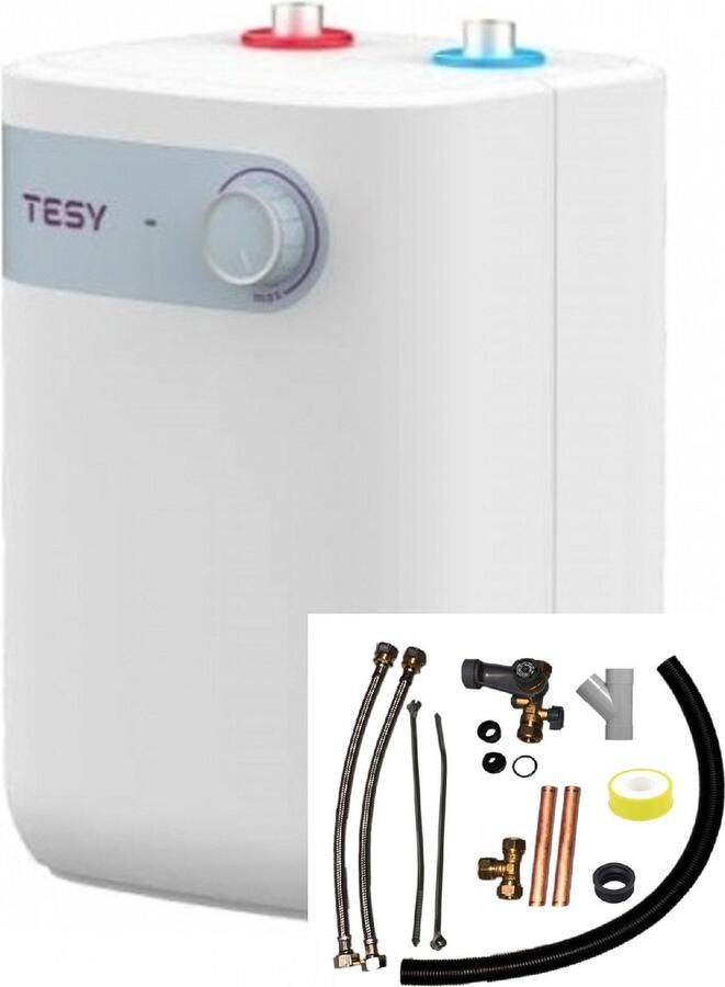 Tesy Elektrische close-in boiler 5 liter met montageset bovenuitloop IN 5 L
