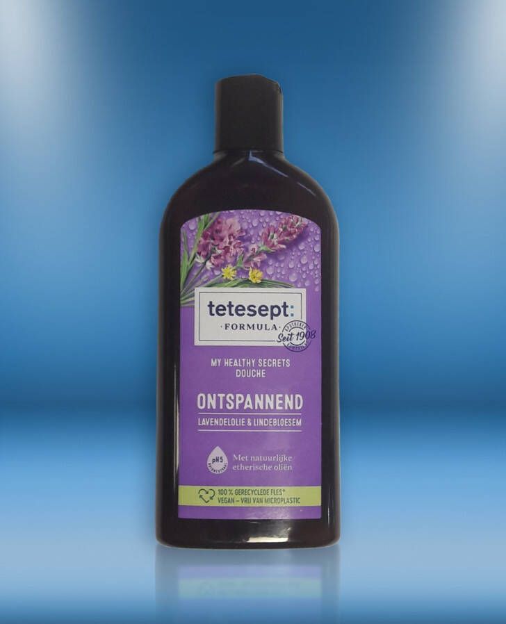 Tetesept douchegel Ontspannend Lavendelolie & Lindebloesem 250 ml Met natuurlijke etherische oliën Showergel pH-neutraal