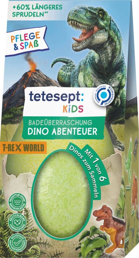 Tetesept Kinder Badespaß badverrassing badbruisbal T-Rex-World 1 stuk