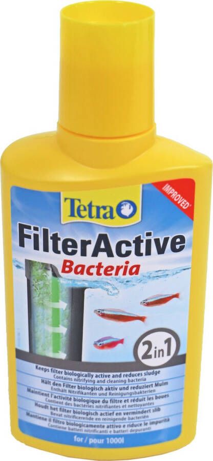 Tetra Aquarium > Hygiene > Waterbehandeling en Analyse FILTERACTIVE 250ML 4x7 5x18 2cm 1st