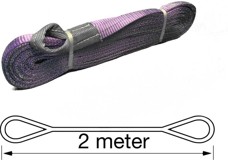 TETRA Tools TETRA Hijsband Werklast 1 Ton Lengte 2 Meter Hijsbanden Heffen Hijsen