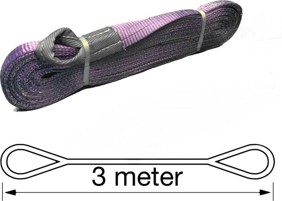 TETRA Tools TETRA Hijsband Werklast 1 Ton Lengte 3 Meter Hijsbanden Heffen Hijsen