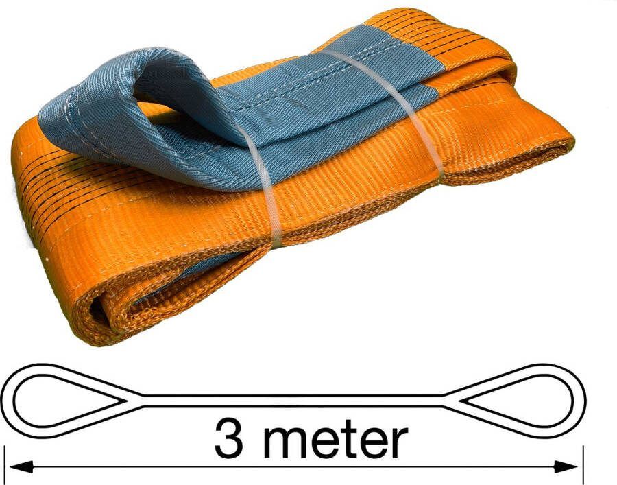 TETRA Tools TETRA Hijsband Werklast 10 Ton Lengte 3 Meter Hijsbanden Heffen Hijsen