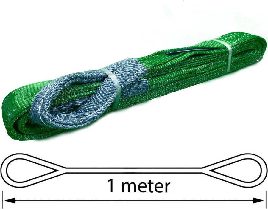 TETRA Tools TETRA Hijsband Werklast 2 Ton Lengte 1 Meter Hijsbanden Heffen Hijsen