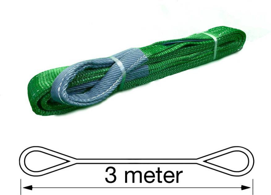 TETRA Tools TETRA Hijsband Werklast 2 Ton Lengte 3 Meter Hijsbanden Heffen Hijsen