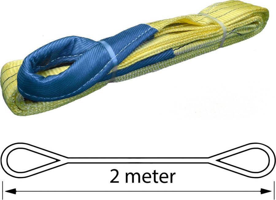 TETRA Tools TETRA Hijsband Werklast 3 Ton Lengte 2 Meter Hijsbanden Heffen Hijsen
